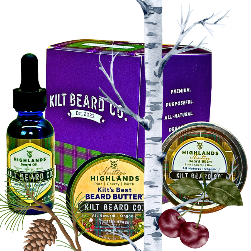 Highlands- Heritage Beard Kit- Beard Oil, Balm, and Butter