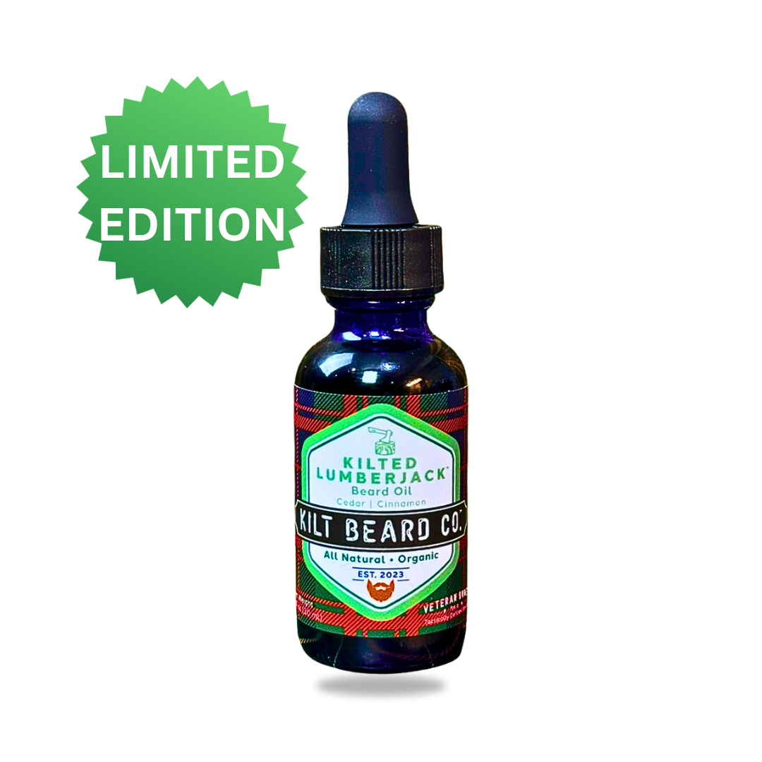 Kilted Lumberjack- Holiday Limited Edition- Premium Beard Oil | Cedarwood & Cinnamon