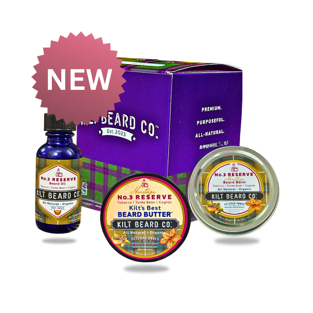 No. 3 Reserve Heritage Beard Kit | Beard Oil, Balm, and Butter