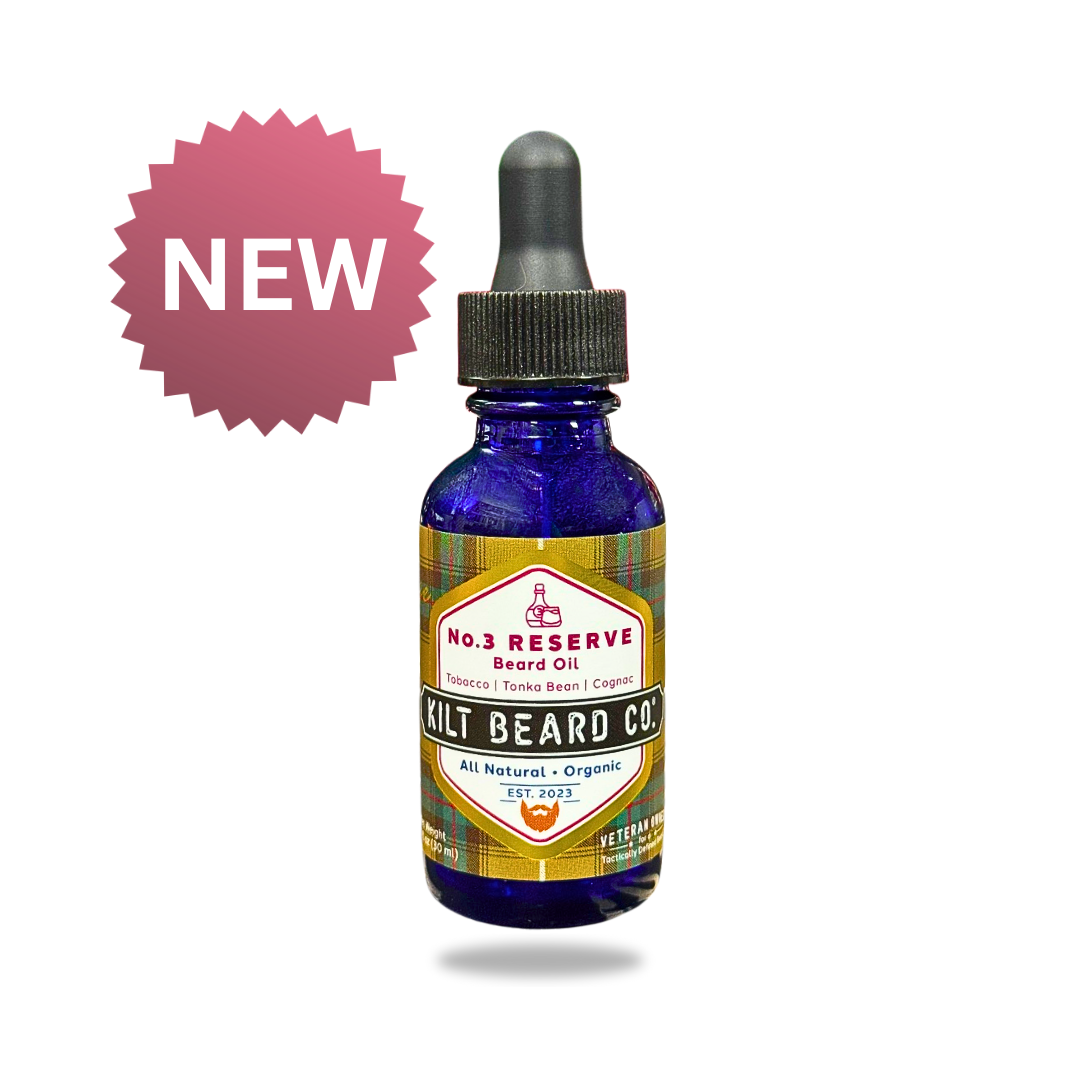 Premium Beard Oil | No. 3 Reserve Heritage | Tobacco, Tonka Bean, and Cognac