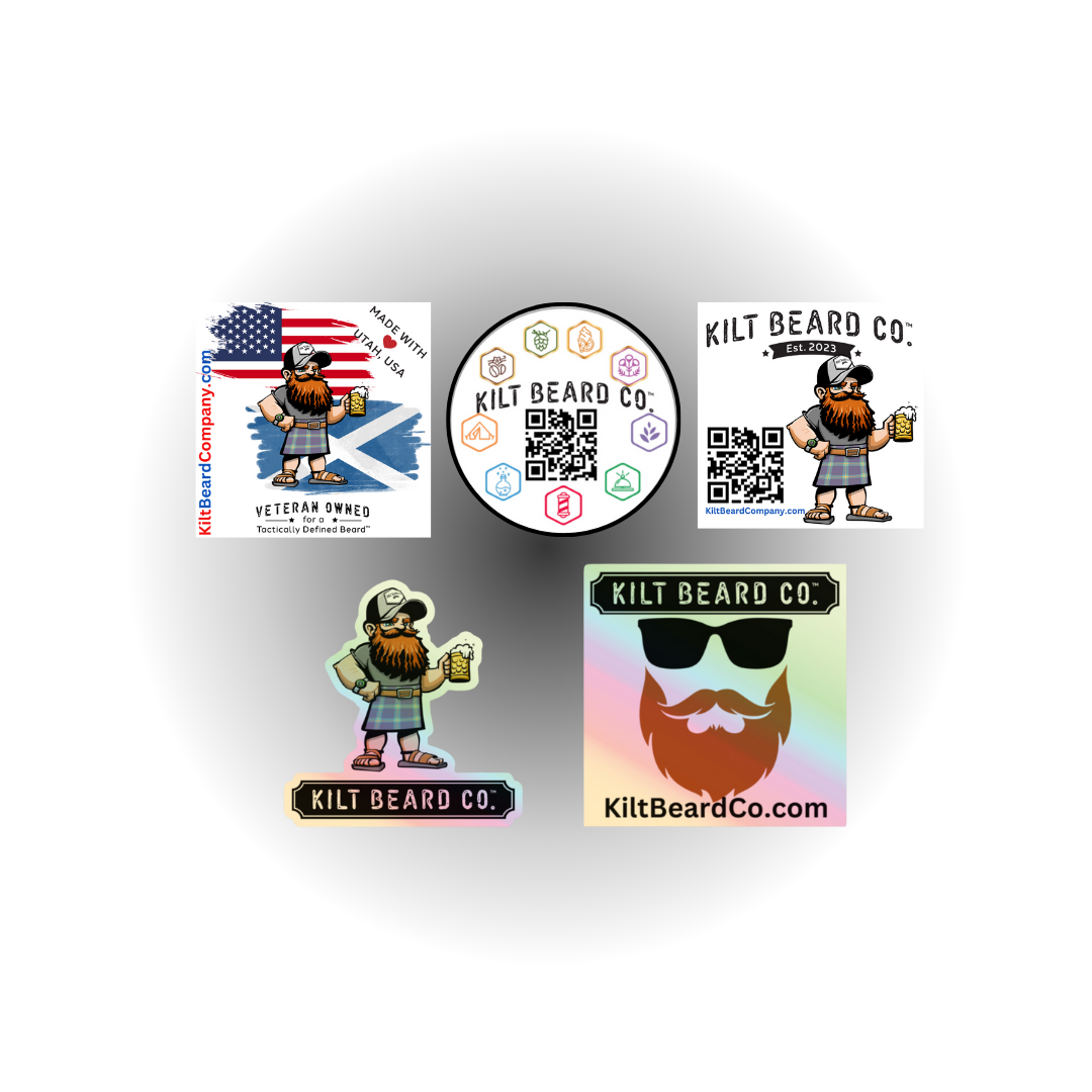 Kilt Beard Co.- Ultimate Sticker Bundle