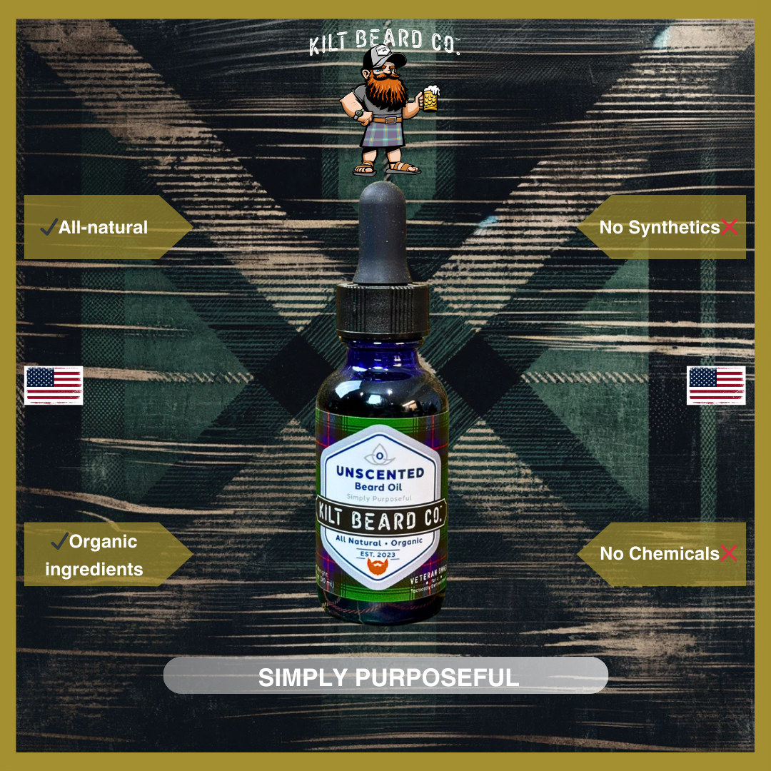 Premium Beard Oil - Organic Jojoba Oil | Unscented