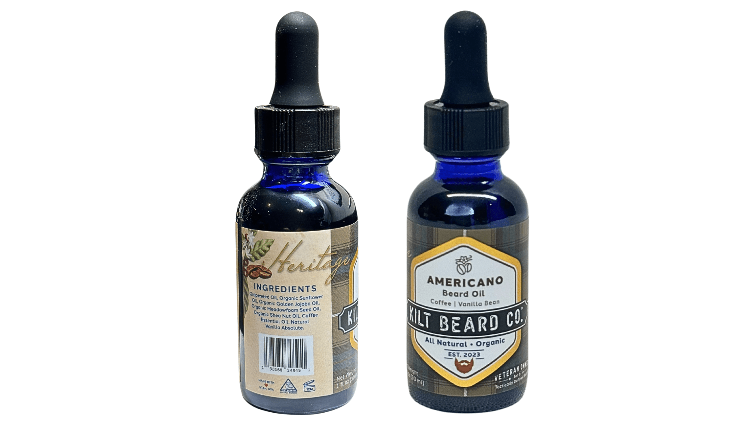 Americano Heritage Beard Kit | Beard Oil, Balm, and Butter - KiltBeardCo