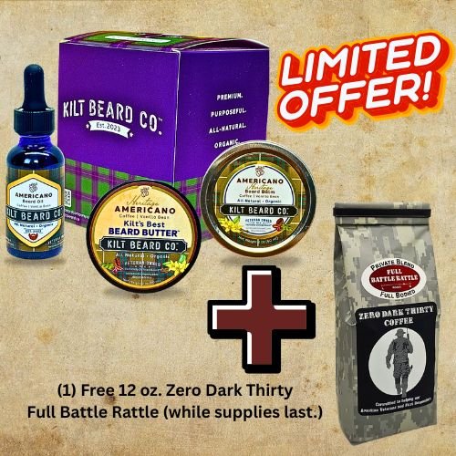 Americano Heritage Beard Kit | Beard Oil, Balm, and Butter - KiltBeardCo