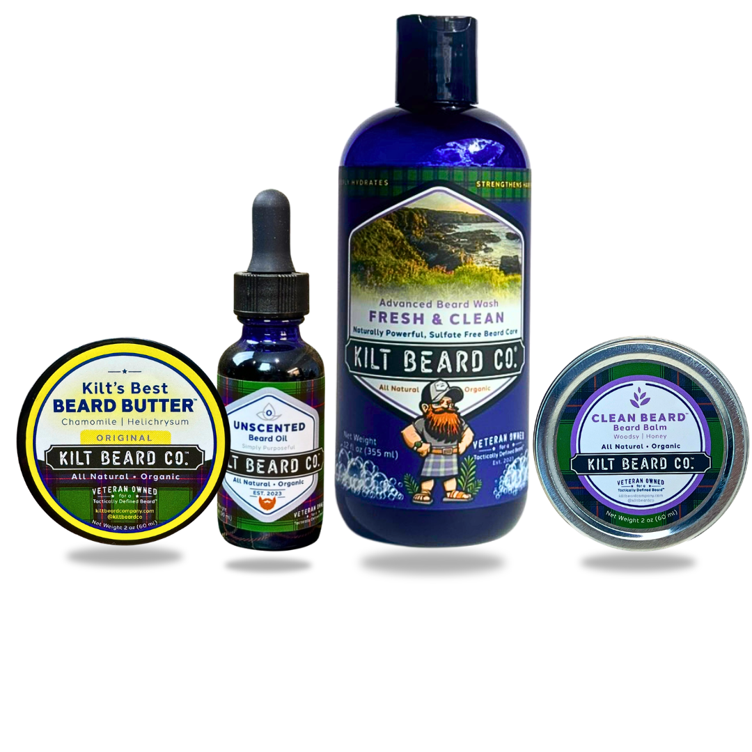 Clean Beard Routine - KiltBeardCo