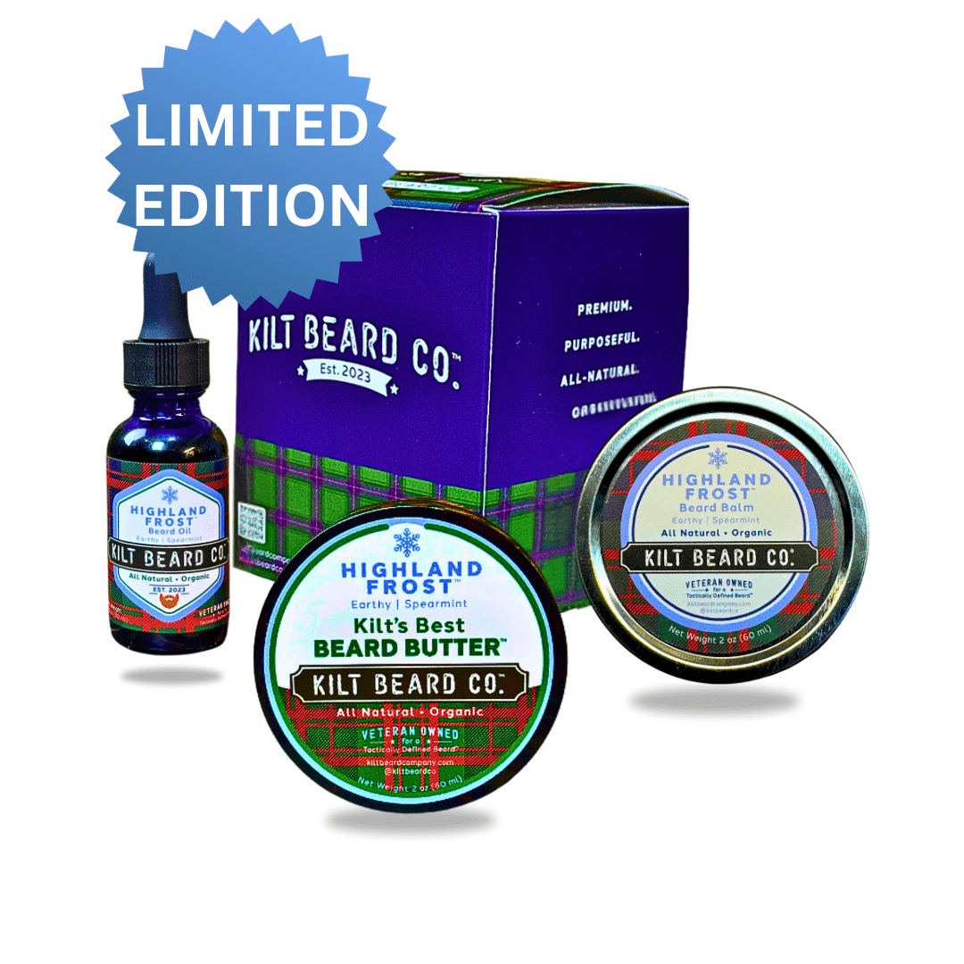 Highland Frost Beard Kit | Beard Oil, Balm, and Butter - KiltBeardCo