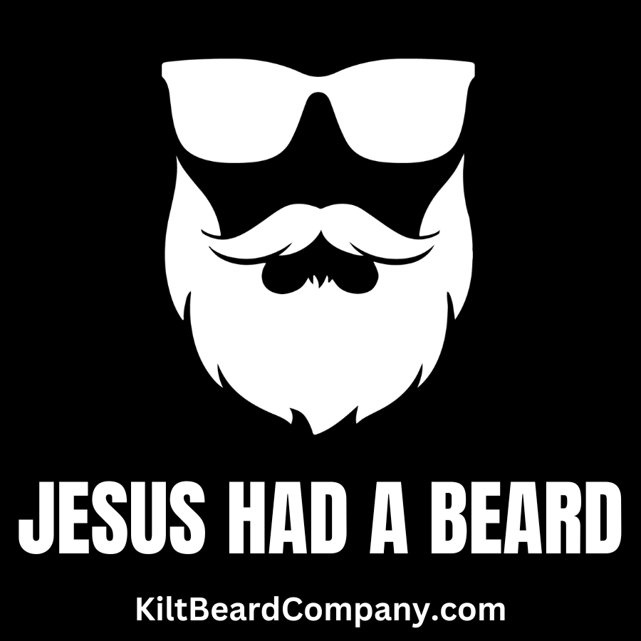 Kilt Beard Co. - Jesus Had A Beard Sticker - KiltBeardCo