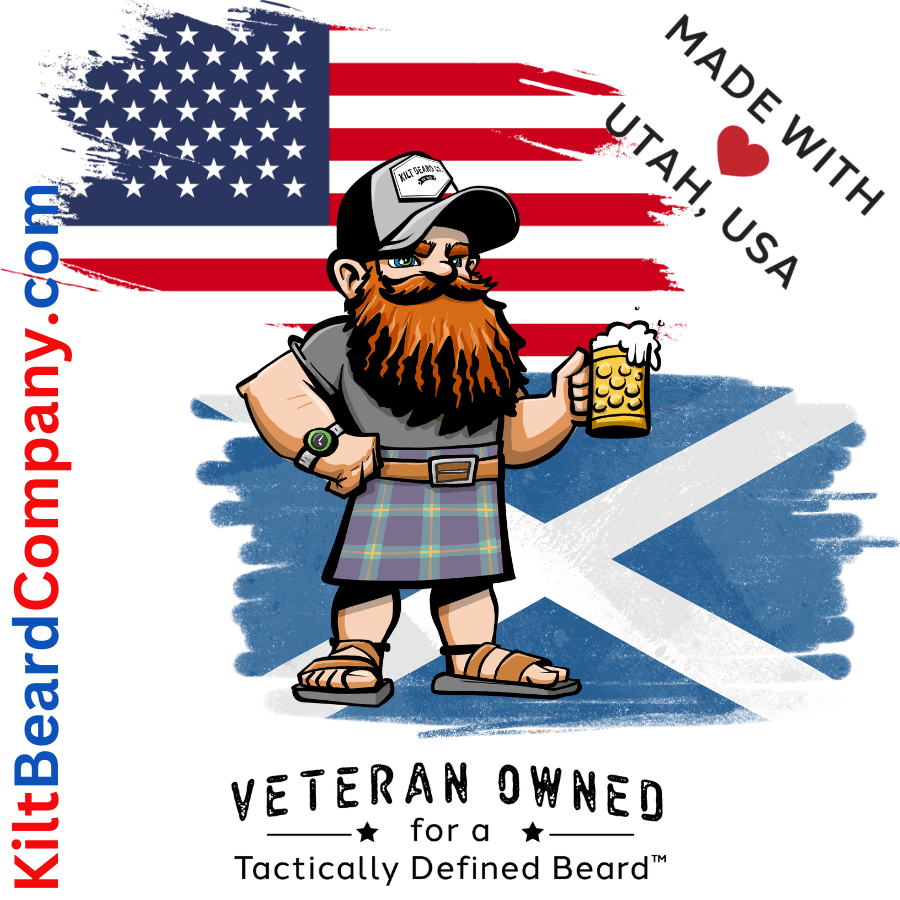 Kilt Beard Co. - Patriotic Sticker - KiltBeardCo