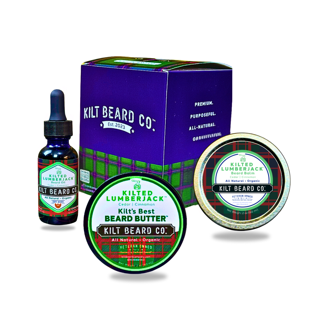 Kilted Lumberjack Beard Kit | Beard Oil, Balm, and Butter - KiltBeardCo