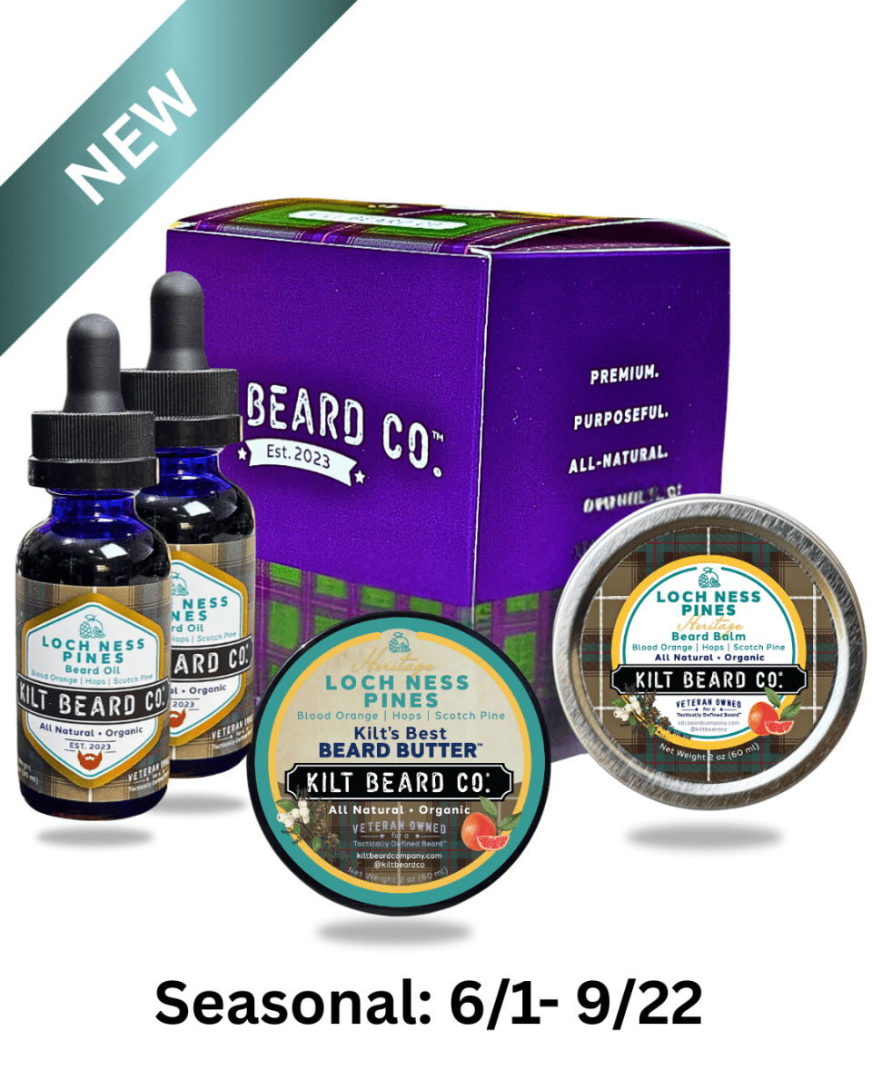 Loch Ness Pines Heritage Beard Kit | Beard Oil, Balm, and Butter - KiltBeardCo