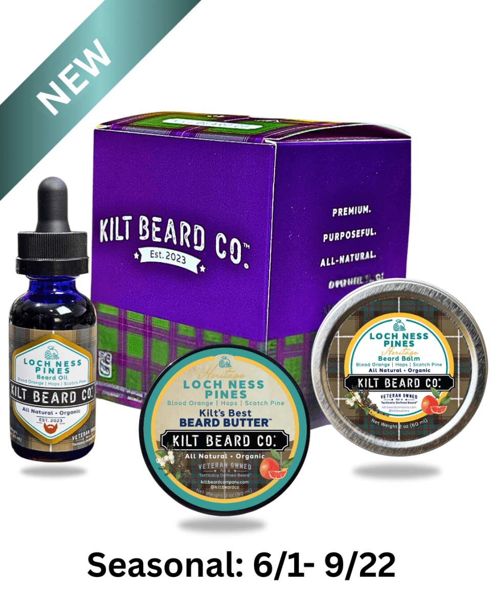 Loch Ness Pines Heritage Beard Kit | Beard Oil, Balm, and Butter - KiltBeardCo