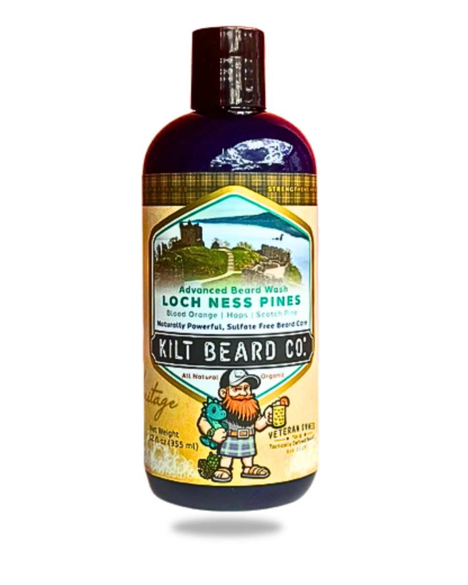 Loch Ness Pines Heritage Complete Beard Kit | Beard Oil, Balm, Butter, and Advanced Wash - KiltBeardCo