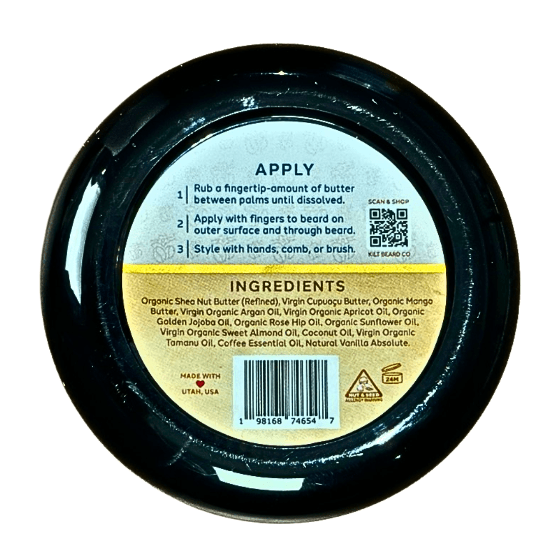 Organic Premium Beard Butter | Americano - KiltBeardCo
