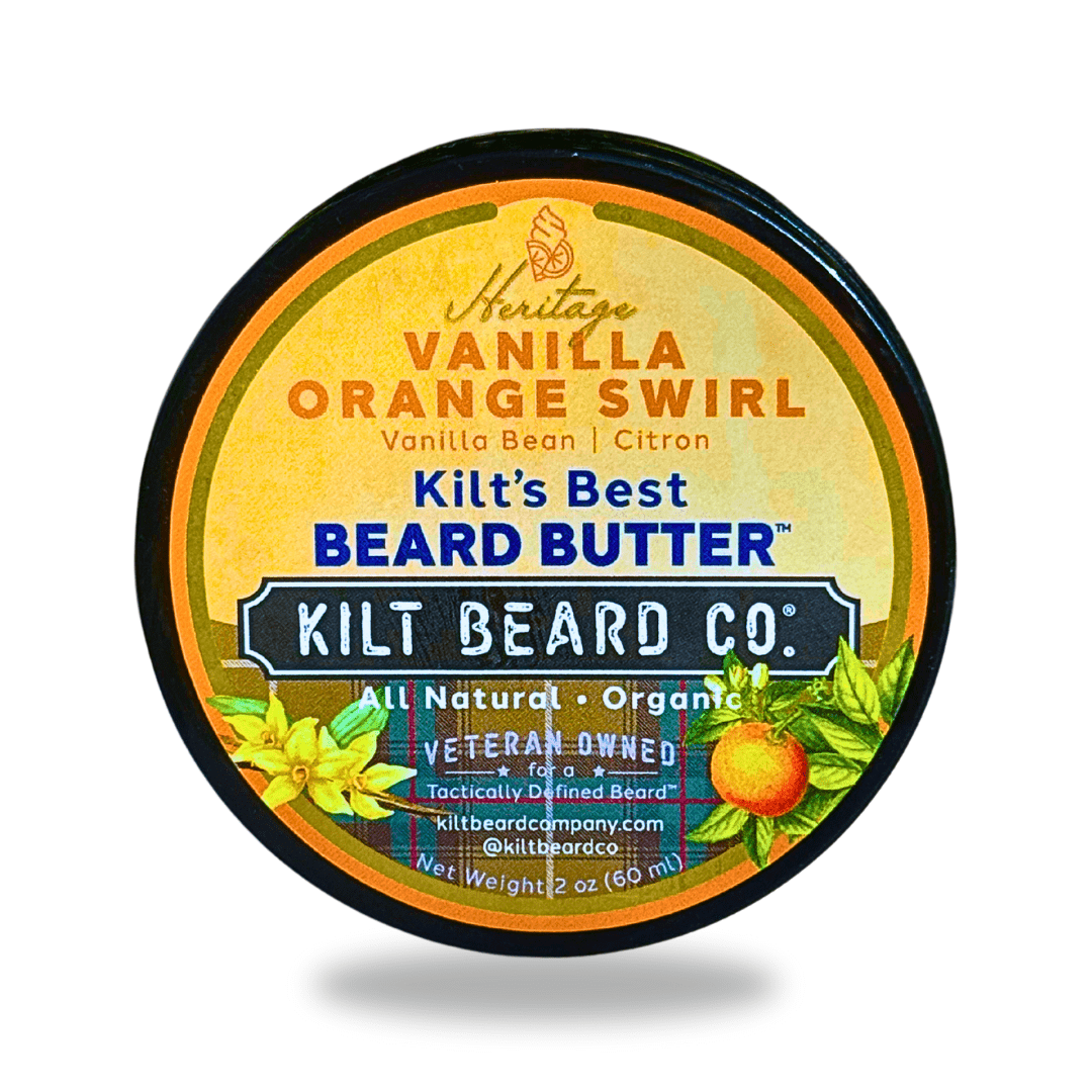 Organic Premium Beard Butter | Vanilla Orange Swirl - KiltBeardCo