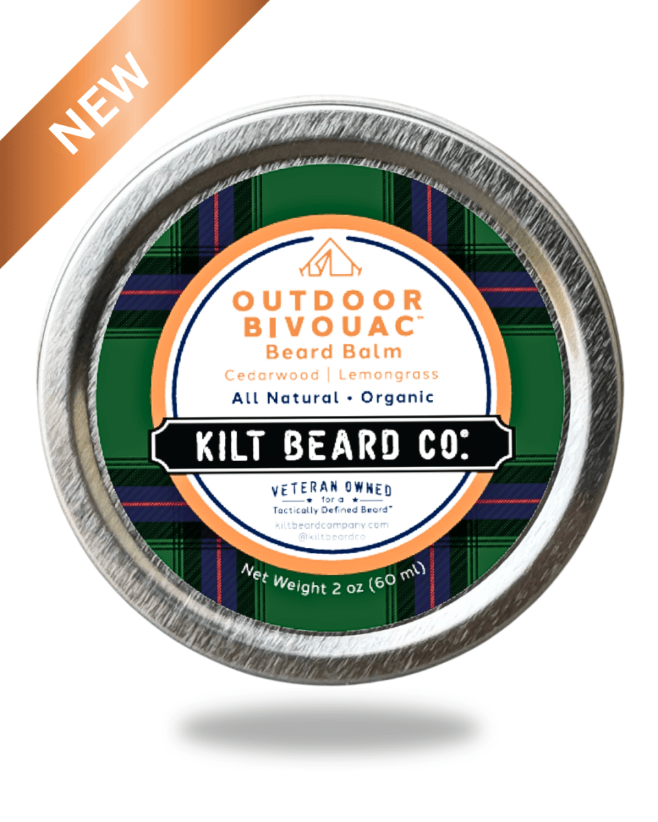Premium Beard Balm | Outdoor Bivouac - Cedarwood and Lemongrass - KiltBeardCo