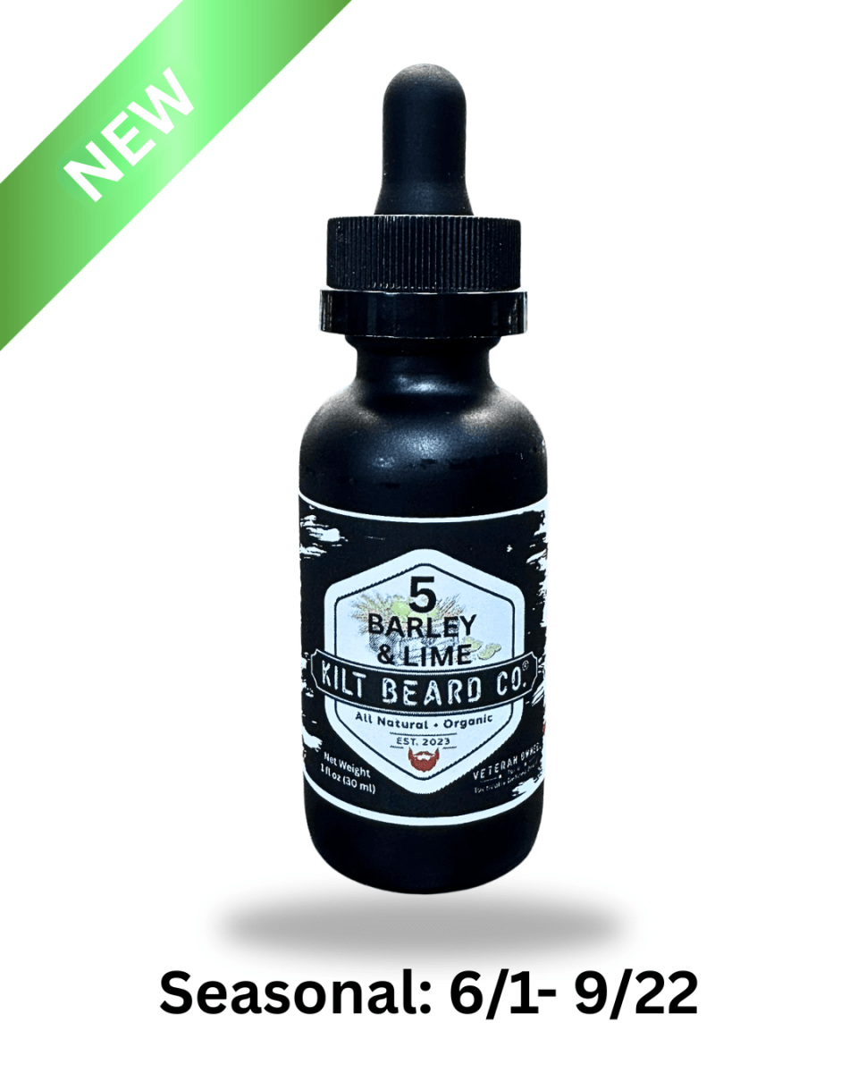 Premium Beard Oil | 5 Barley & Lime (FTPBTP) - Lime, Barley, Petitgrain - KiltBeardCo