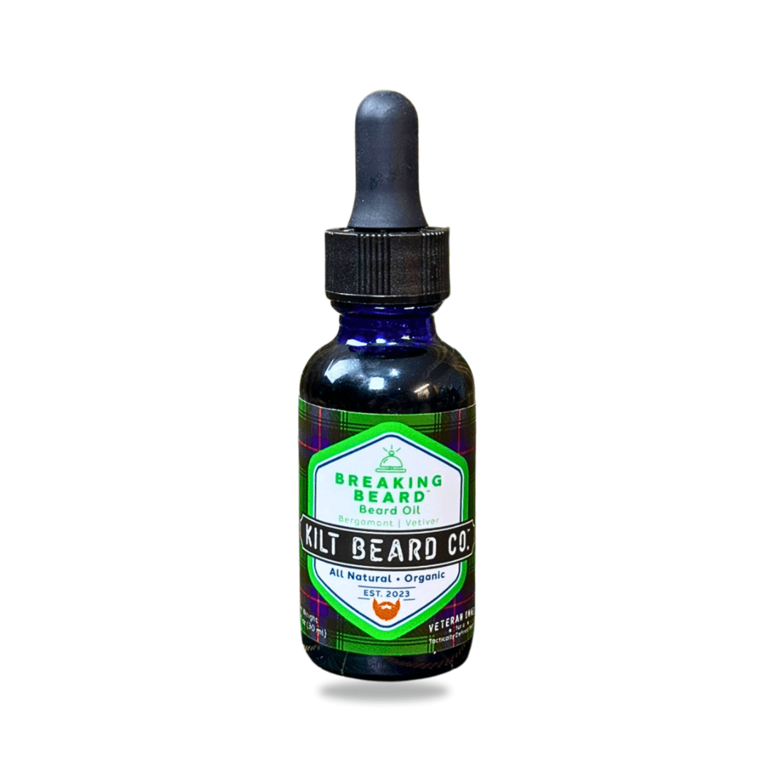Premium Beard Oil | Breaking Beard | Bergamot and Vetiver - KiltBeardCo