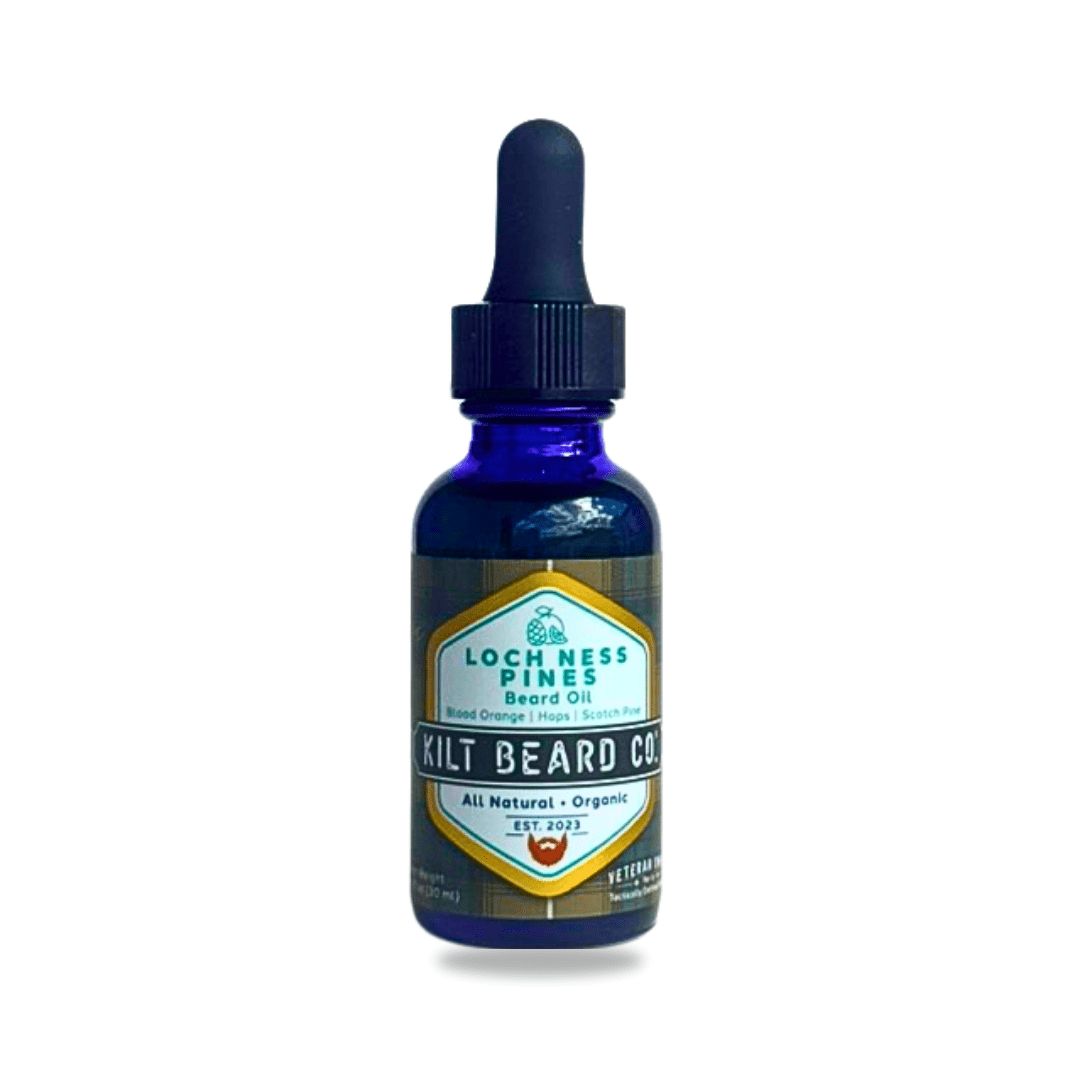 Premium Beard Oil | Loch Ness Pines Heritage | Blood Orange - Hops - Scotch Pine - KiltBeardCo