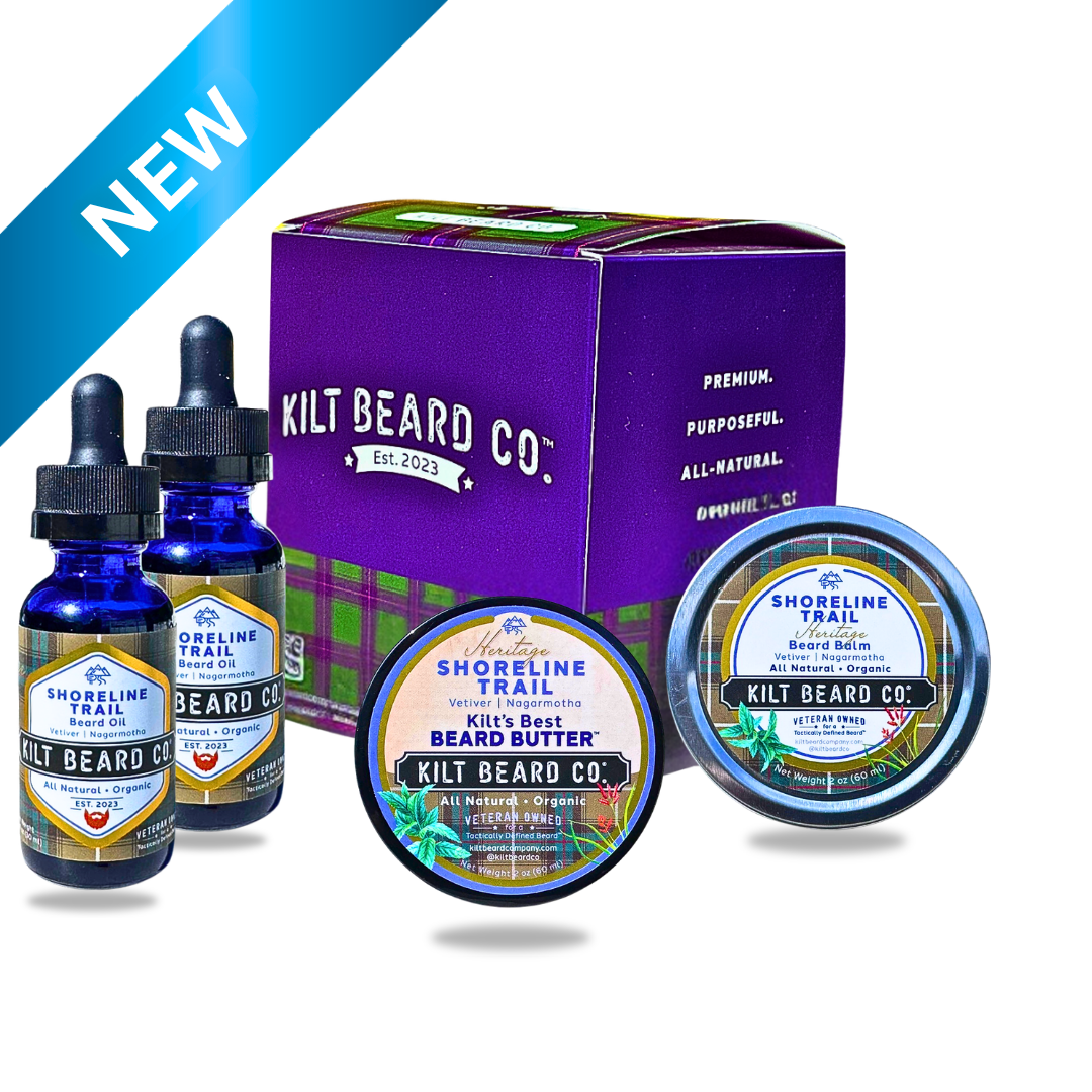 Shoreline Trail Beard Kit | Beard Oil, Balm, and Butter - KiltBeardCo
