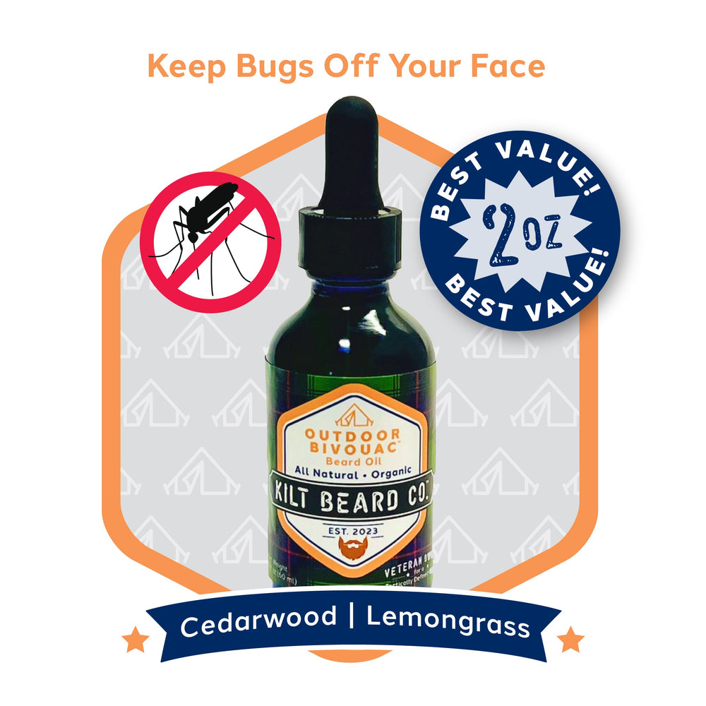 Premium Beard Oil - Organic Cedarwood | Outdoor Bivouac™ - KiltBeardCo